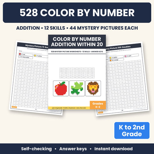 Color by number addition