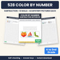 Color by number subtraction