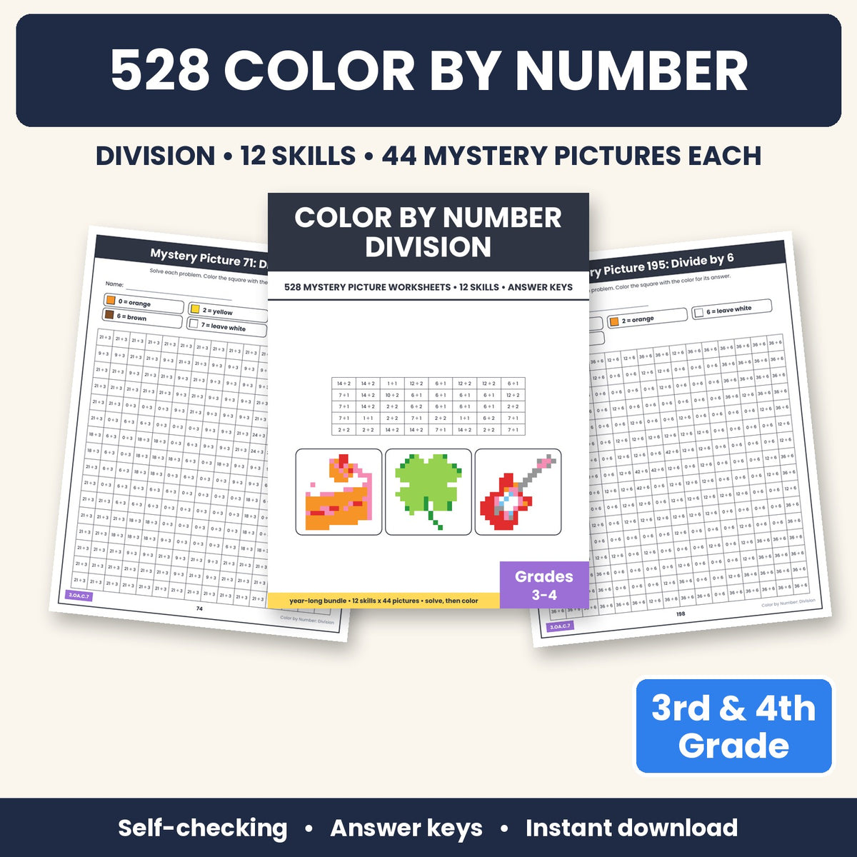 Color by number division